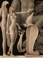 Riddle of the Shining Ones
19x25"
oil on linen mounted on wood
2007
