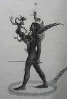 Son of Heaven  23x37 charcoal on paper 2003
private collection