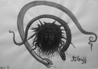 Christ of The Baptist
30x18 ink on paper 1999
private collection