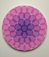 The Purple Luminosity   
12"
acrylic on wood 
2013
private collection
