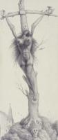Cross of the Goddess
4x11
graphite on paper
2001
private collection
